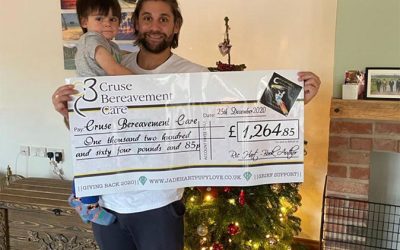 First cheque for Cruse